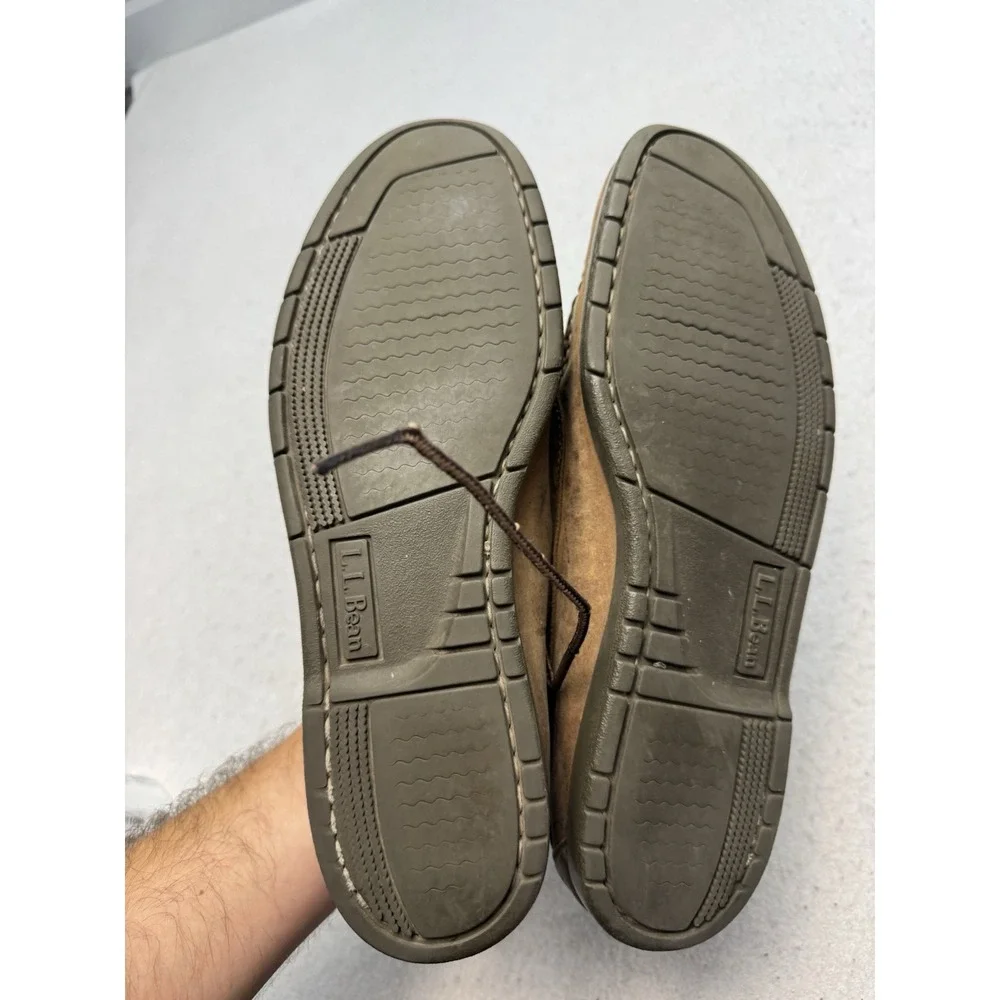 L.L.Bean Blucher 137102 Brown Moccasins Mens 11.5D Moc Toe Casual Shoes